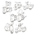 Concepts for the scooter.