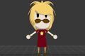 Extremely early model for Mustache Girl.