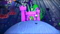 Second level, inside the pink castle leading up to the Rift Pon path with the Lazy Paw Gang and Express Owls.