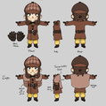 Turnaround for the Detective Outfit.