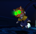 Hat Kid using her Dweller's mask.