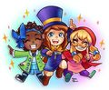 Art celebrating A Hat in Time's 1 year anniversary.