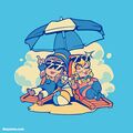 The Yetee's "Beach Day" shirt design, unfortunately no longer sold.