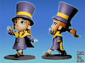 Hat Kid Kickstarter figurine mockup.