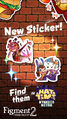 Promotion of the Figment 2 stickers.