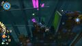 Third level of the Dead Birds Studio purple rift. In the gap underneath a green curtain used to climb up during the rift.